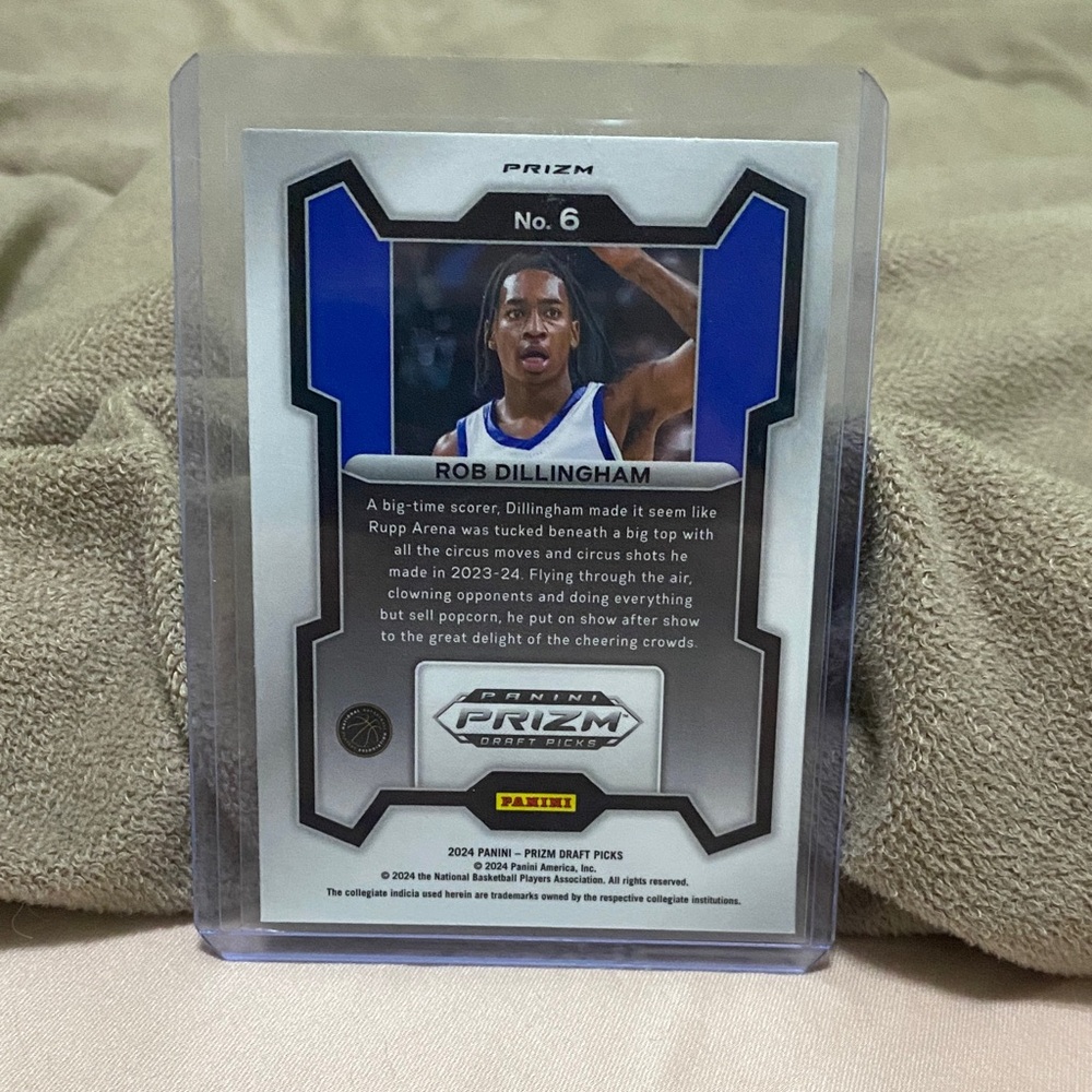 2024 Panini Prizm Draft Picks Rob Dillingham Rookie Orange Ice!! - Picture 2 of 2
